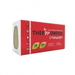 Утеплитель из базальтовой ваты Изомин ThermoWool Стандарт, 50 мм
