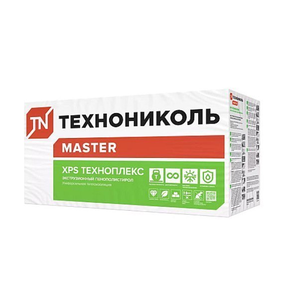Технониколь ТЕХНОПЛЕКС 1180х580х100 мм, экструдированный пенополистирол XPS - изображение 1