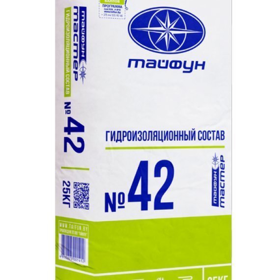 Гидроизоляционная смесь Тайфун Мастер №42, сухая, 25 кг - изображение 2