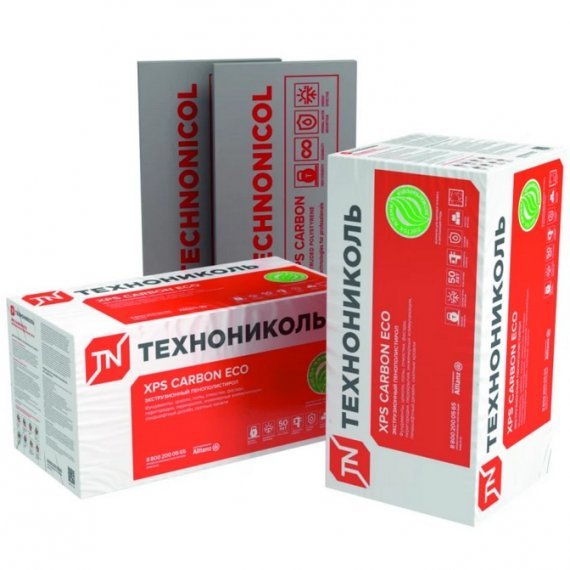 Пенополистирол XPS ТЕХНОНИКОЛЬ Carbon Prof 1180х580х80мм