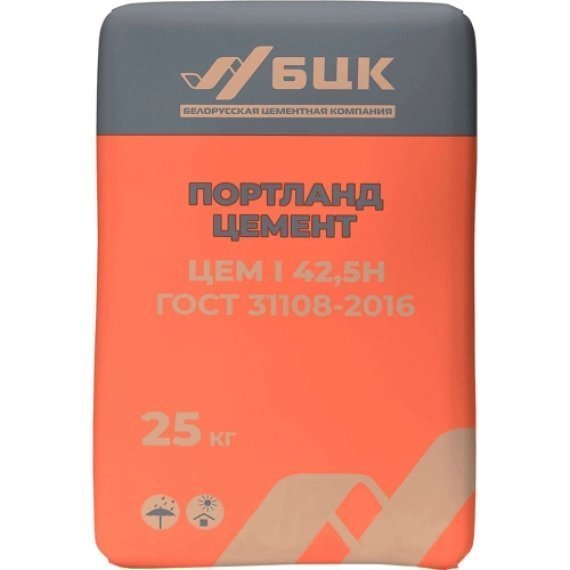Цемент (портландцемент) для отмостки Д0 ЦЕМ I, 25 кг, РБ - изображение 2