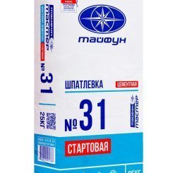 Шпатлевка цементная Тайфун Мастер №31 серая, 25 кг