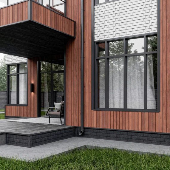 Фасадная плитка HAUBERK Технониколь, Цокольный Кирпич СКАНДИНАВСКИЙ - Распродажа складских остатков - изображение 2